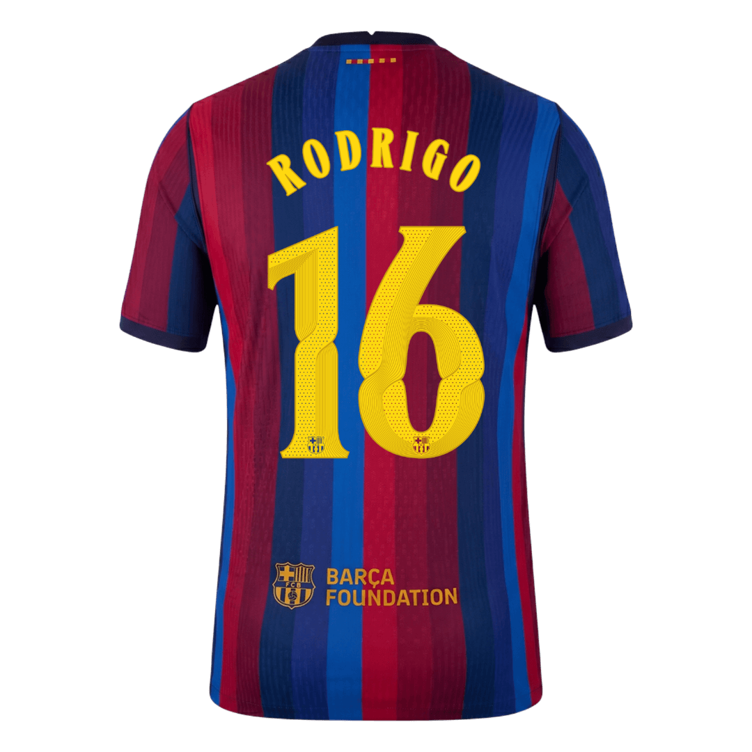 RODRIGO #16 Barcelona Koduvorm Särk 2026/27 Autentne - UCL