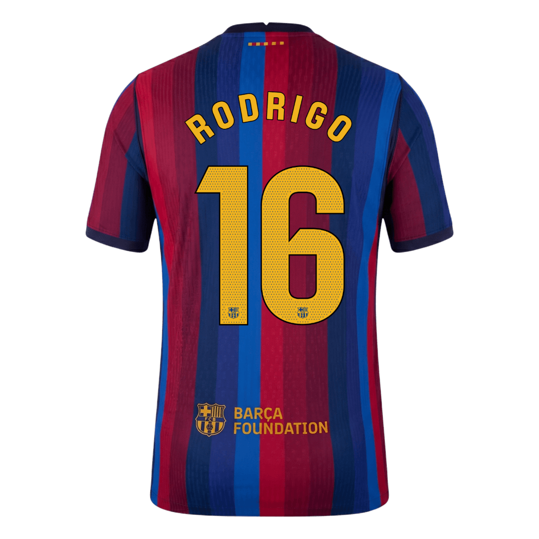 RODRIGO #16 Barcelona Koduvorm Särk 2026/27 Autentne