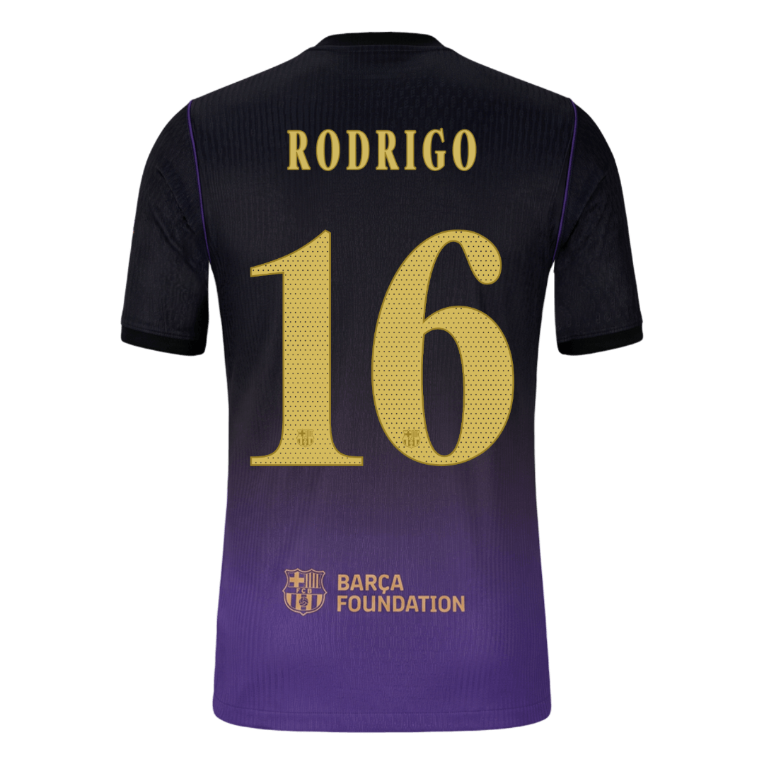 RODRIGO #16 Barcelona Võõrsilvorm Särk 2026/27 Autentne - UCL