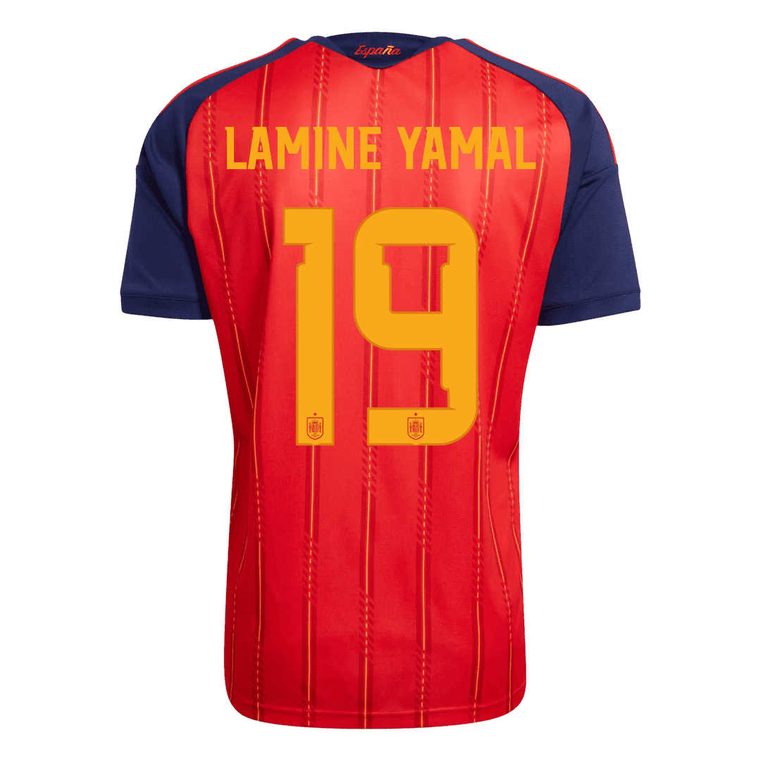 LAMINE YAMAL #19 Hispaania Koduvorm Särk Champion Edition 2026 - 2 Stars 2026 Autentne