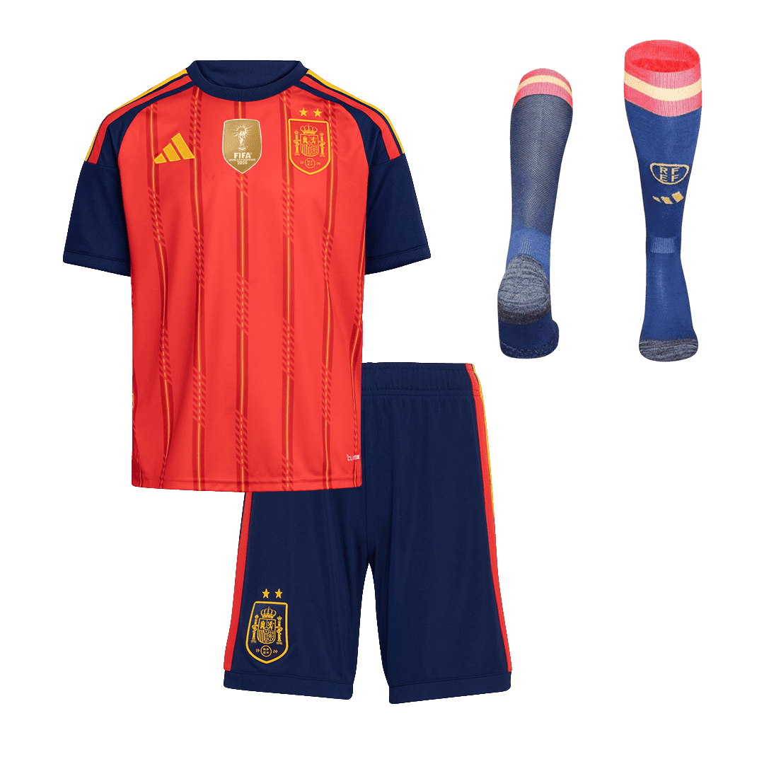 Hispaania Koduvorm Laste Jalgpallikomplekt Champion Edition 2026 - 2 Stars 2026