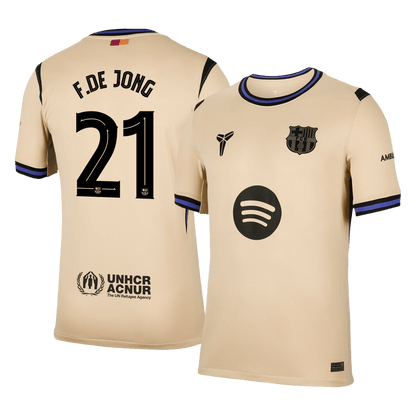 F.DE JONG #21 FC Barcelona Võõrsilvorm Särk 2025/26 - UCL