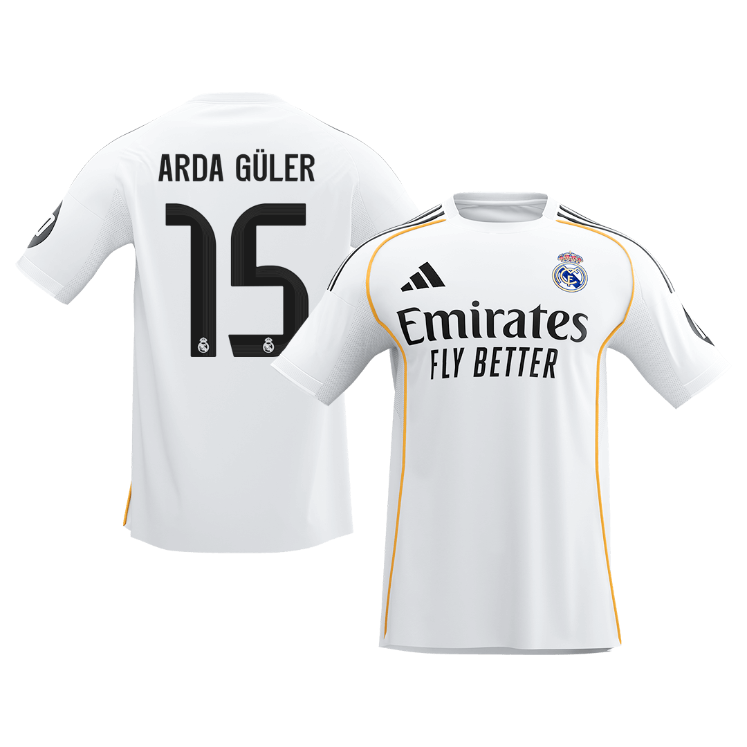 ARDA GÜLER #15 Madridi Real Koduvorm Särk 2025/26 - Kvaliteetne