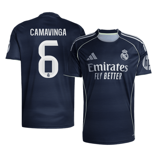 CAMAVINGA #6 Madridi Real Võõrsilvorm Särk 2025/26 - Kvaliteetne
