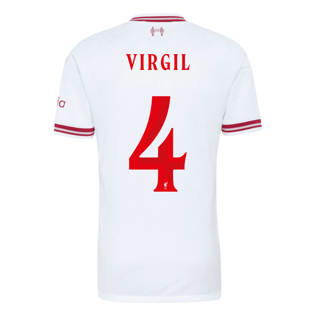 VIRGIL #4 Liverpool Võõrsilvorm Särk 2026/27 Autentne - UCL