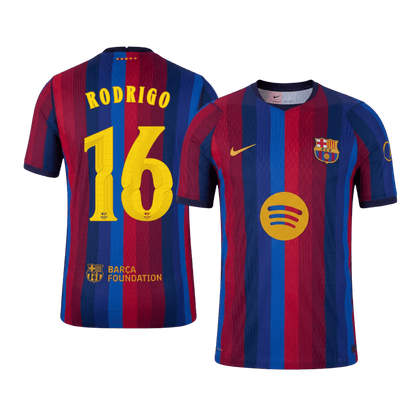 RODRIGO #16 Barcelona Koduvorm Särk 2026/27 Autentne - UCL