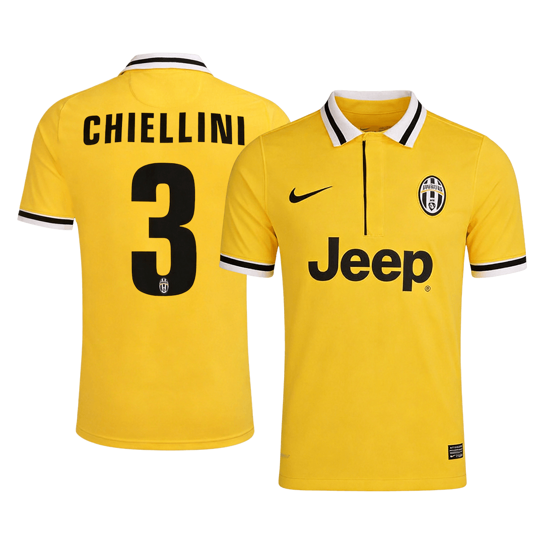 Retro CHIELLINI #3 Juventus Võõrsilvorm Särk 2013/14