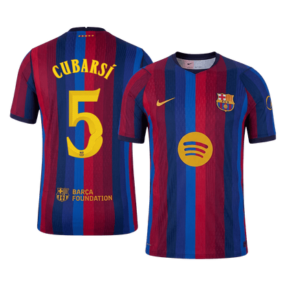 CUBARSÍ #5 Barcelona Koduvorm Särk 2026/27 Autentne - UCL