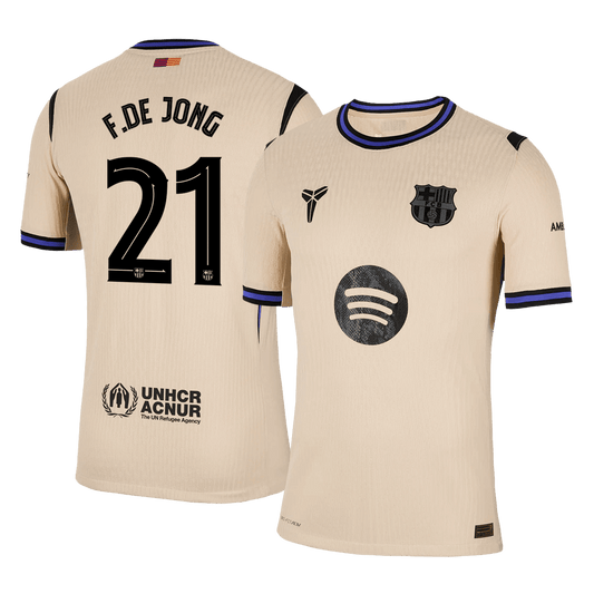 F.DE JONG #21 FC Barcelona Võõrsilvorm Särk 2025/26 Autentne - UCL