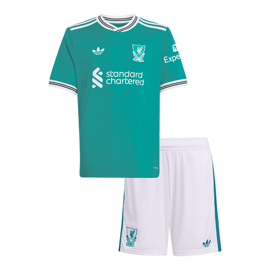 Liverpool Kolmas Laste Jalgpallikomplekt 2025/26