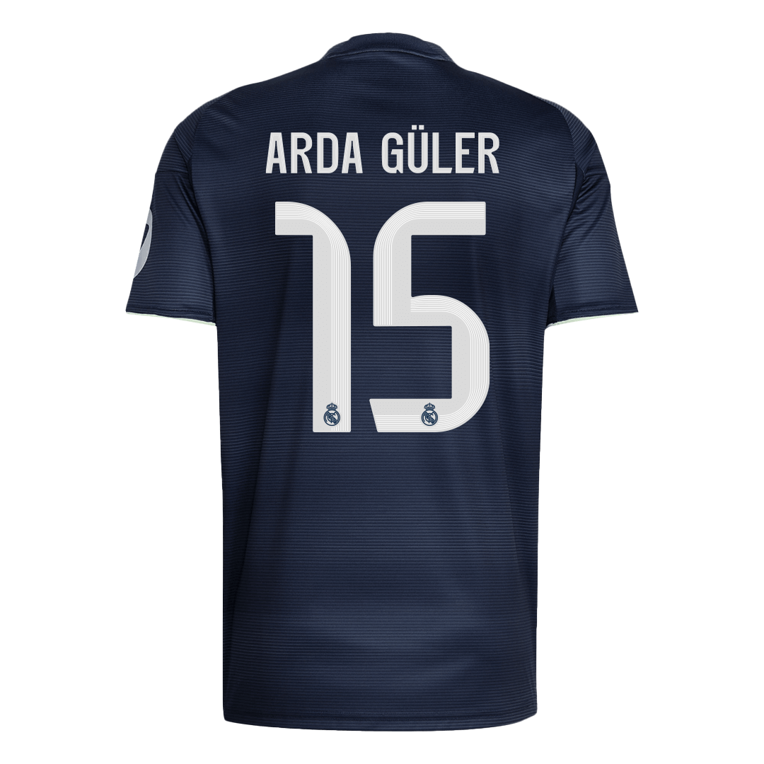 ARDA GÜLER #15 Madridi Real Võõrsilvorm Särk 2025/26 - Kvaliteetne