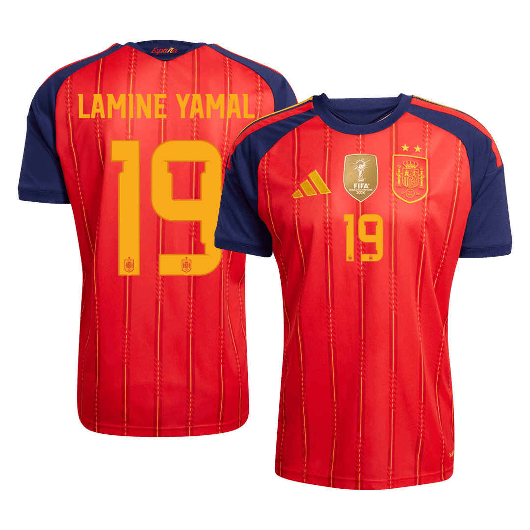LAMINE YAMAL #19 Hispaania Koduvorm Särk Champion Edition 2026 - 2 Stars 2026