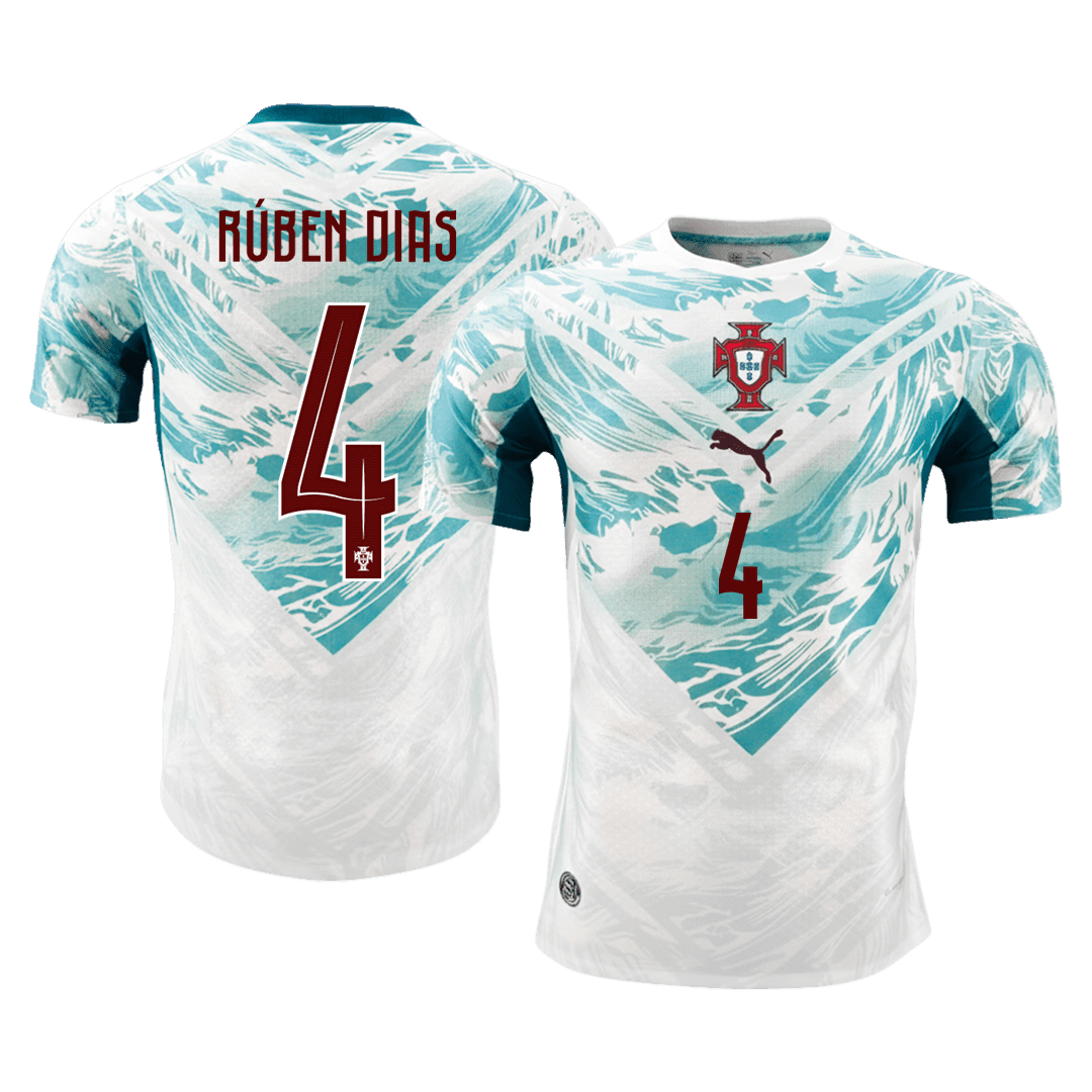 RÚBEN DIAS #4 Portugal Võõrsilvorm Särk 2026 Autentne