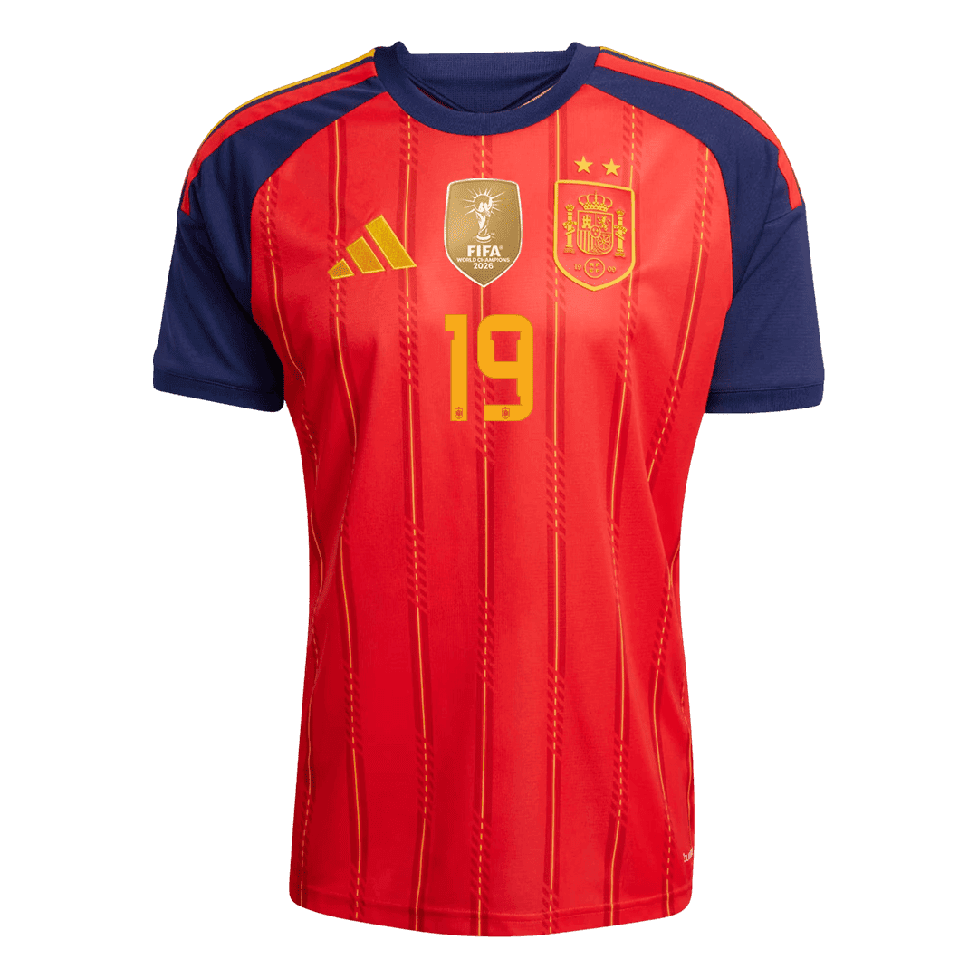 LAMINE YAMAL #19 Hispaania Koduvorm Särk Champion Edition 2026 - 2 Stars 2026