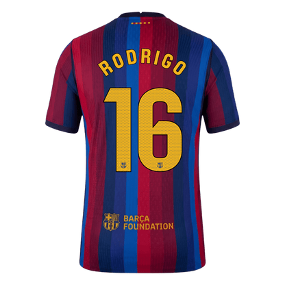 RODRIGO #16 Barcelona Koduvorm Särk 2026/27 Autentne
