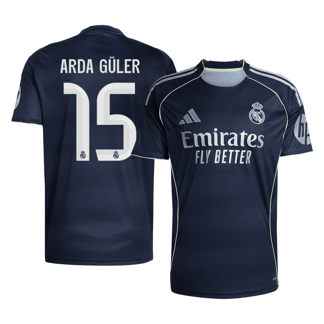 ARDA GÜLER #15 Madridi Real Võõrsilvorm Särk 2025/26 - Kvaliteetne