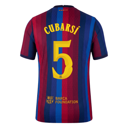 CUBARSÍ #5 Barcelona Koduvorm Särk 2026/27 Autentne - UCL