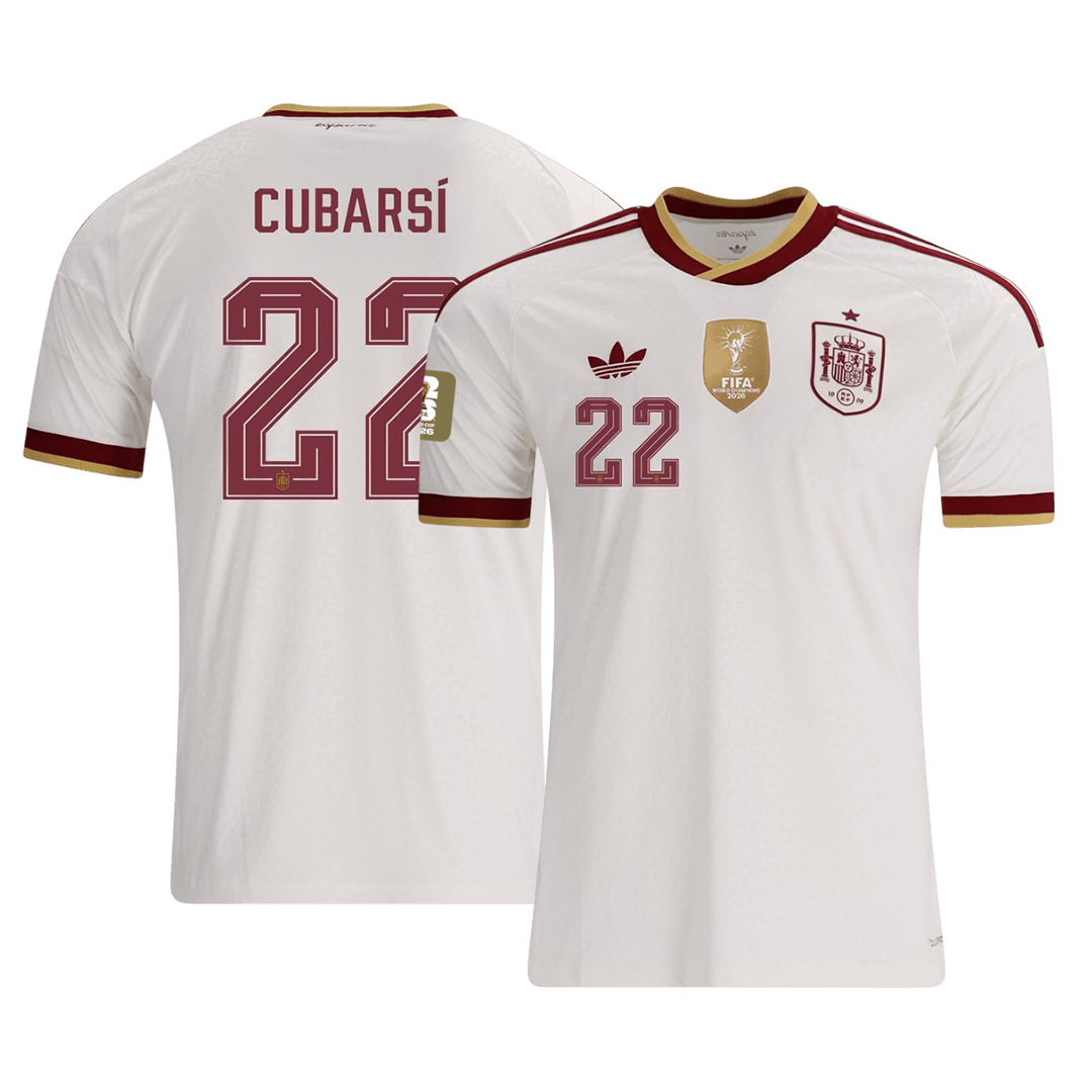 CUBARSÍ #22 Hispaania Võõrsilvorm Särk Champion Edition 2026 - 2 Stars 2026