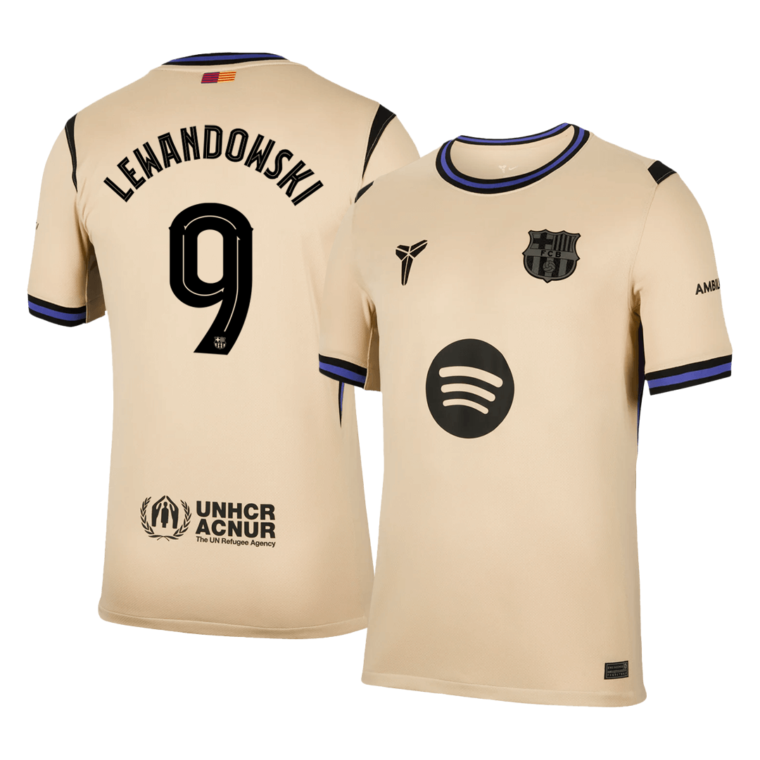 LEWANDOWSKI #9 FC Barcelona Võõrsilvorm Särk 2025/26 - UCL