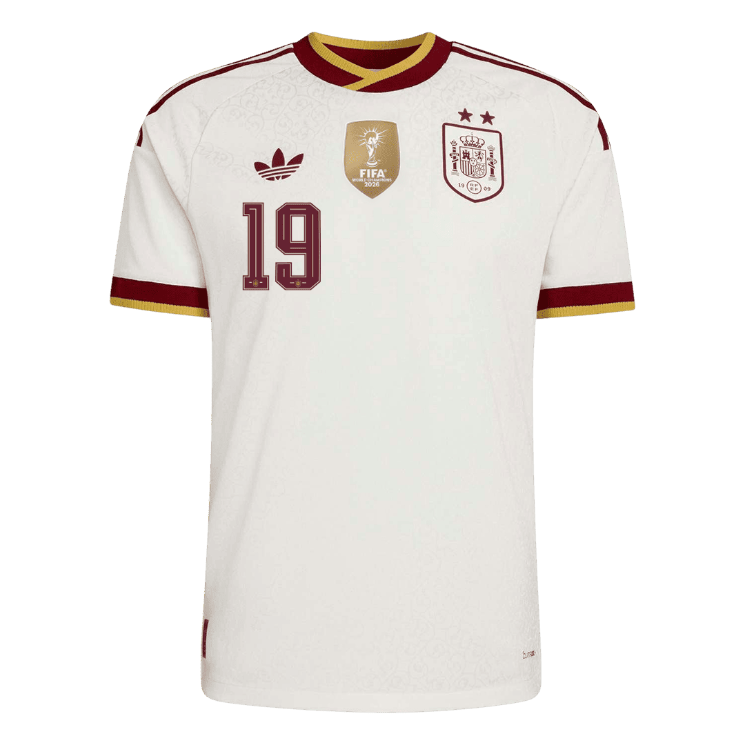 LAMINE YAMAL #19 Hispaania Võõrsilvorm Särk Champion Edition 2026 - 2 Stars 2026 Autentne