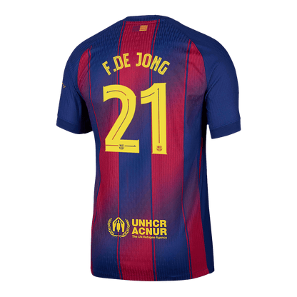 F.DE JONG #21 FC Barcelona Koduvorm Särk 2025/26 Autentne - UCL