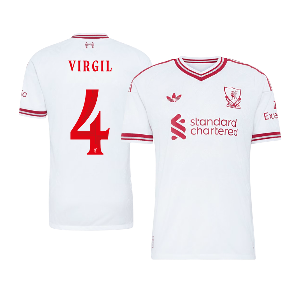 VIRGIL #4 Liverpool Võõrsilvorm Särk 2026/27 Autentne - UCL