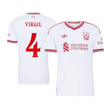 VIRGIL #4 Liverpool Võõrsilvorm Särk 2026/27 Autentne - UCL