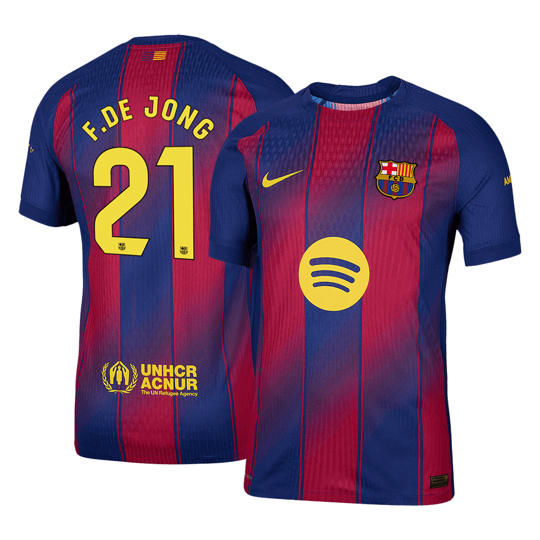 F.DE JONG #21 FC Barcelona Koduvorm Särk 2025/26 Autentne