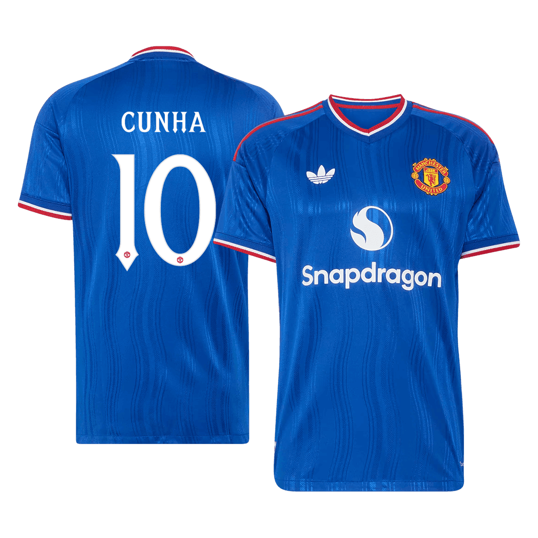 CUNHA #10 Manchester United Võõrsilvorm Särk 2026/27 Autentne - UCL