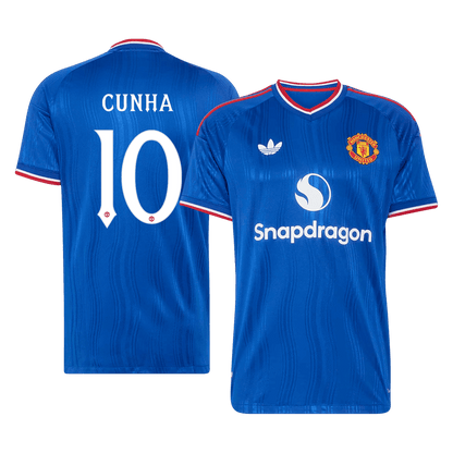 CUNHA #10 Manchester United Võõrsilvorm Särk 2026/27 Autentne - UCL