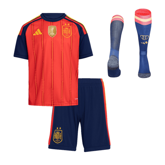 Hispaania Koduvorm Laste Jalgpallikomplekt Champion Edition 2026 - 2 Stars 2026