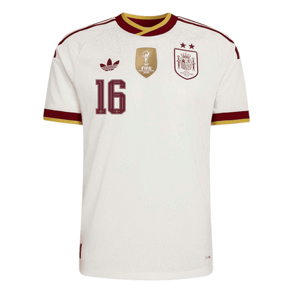 RODRIGO #16 Hispaania Võõrsilvorm Särk Champion Edition 2026 - 2 Stars 2026 Autentne