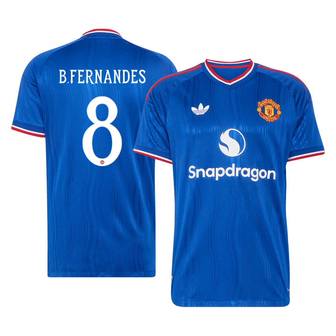 B. FERNANDES #8 Manchester United Võõrsilvorm Särk 2026/27 Autentne - UCL