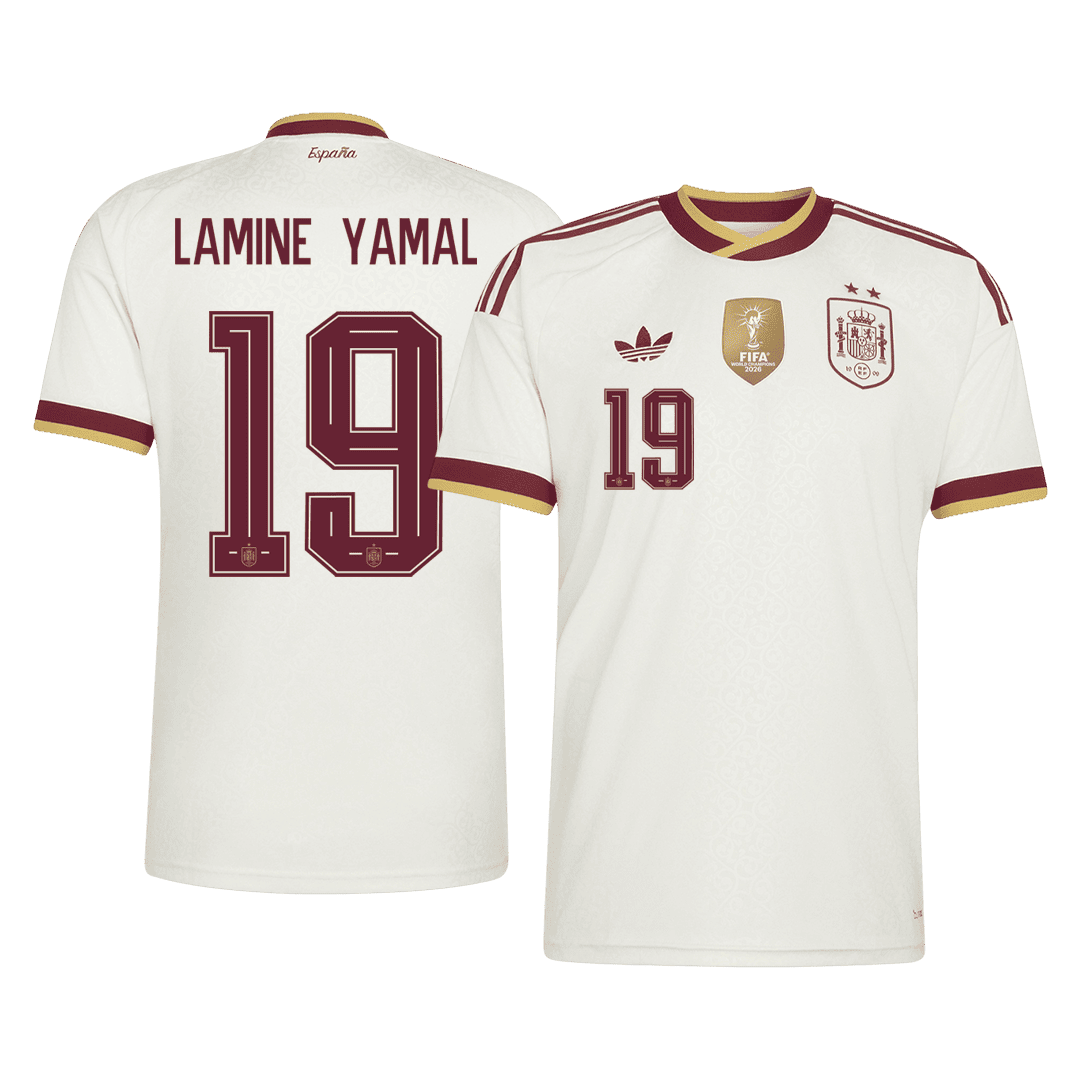LAMINE YAMAL #19 Hispaania Võõrsilvorm Särk Champion Edition 2026 - 2 Stars 2026