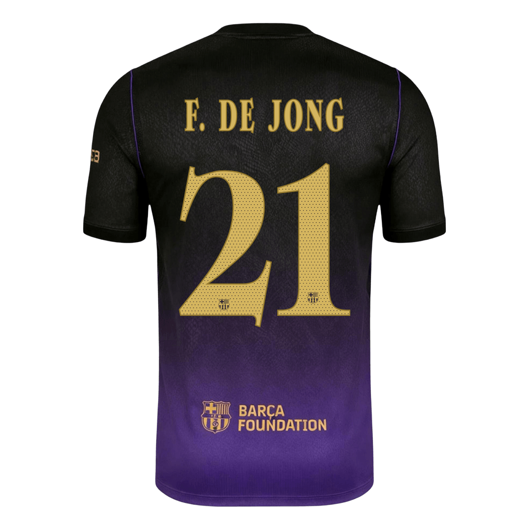 F. DE JONG #21 Barcelona Võõrsilvorm Särk 2026/27 - UCL