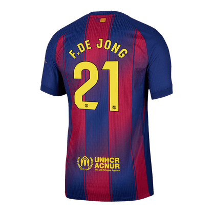 F.DE JONG #21 FC Barcelona Koduvorm Särk 2025/26 Autentne