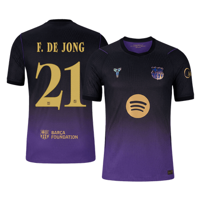 F. DE JONG #21 Barcelona Võõrsilvorm Särk 2026/27 Autentne - UCL